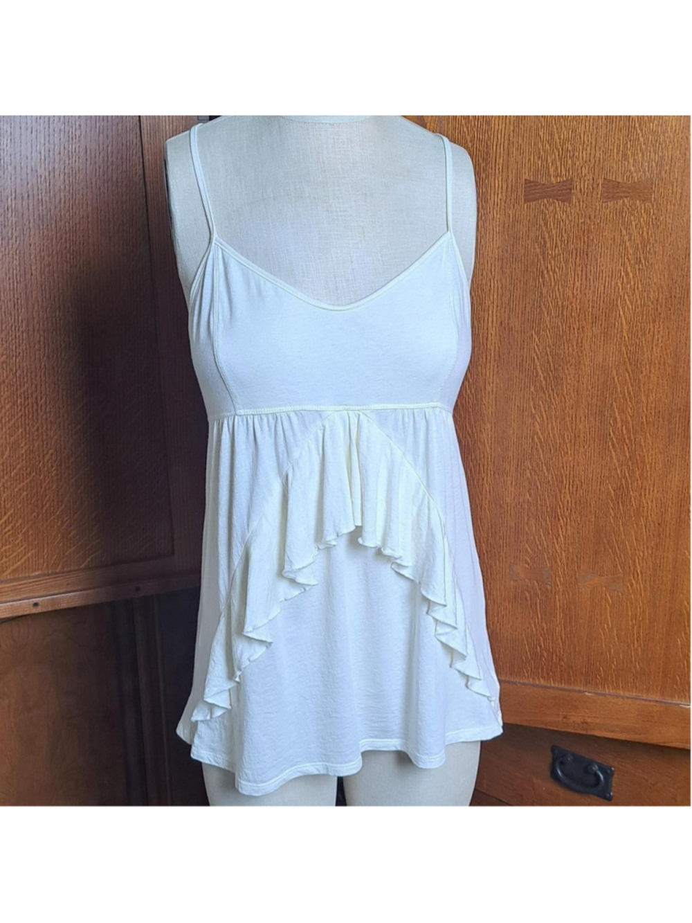 American Eagle Y2K Crochet Back Babydoll Tank Top ✨ - Picture 2 of 8